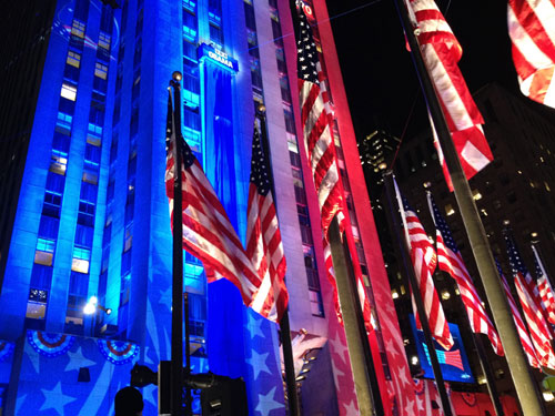 Democracy Plaza at the Rockefeller Center, New York